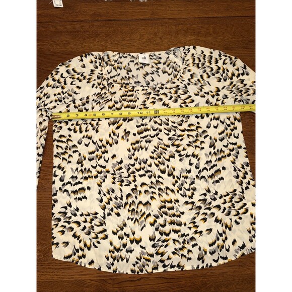 Cabi Women's Blouse Size S Leopard Print - Picture 4 of 6